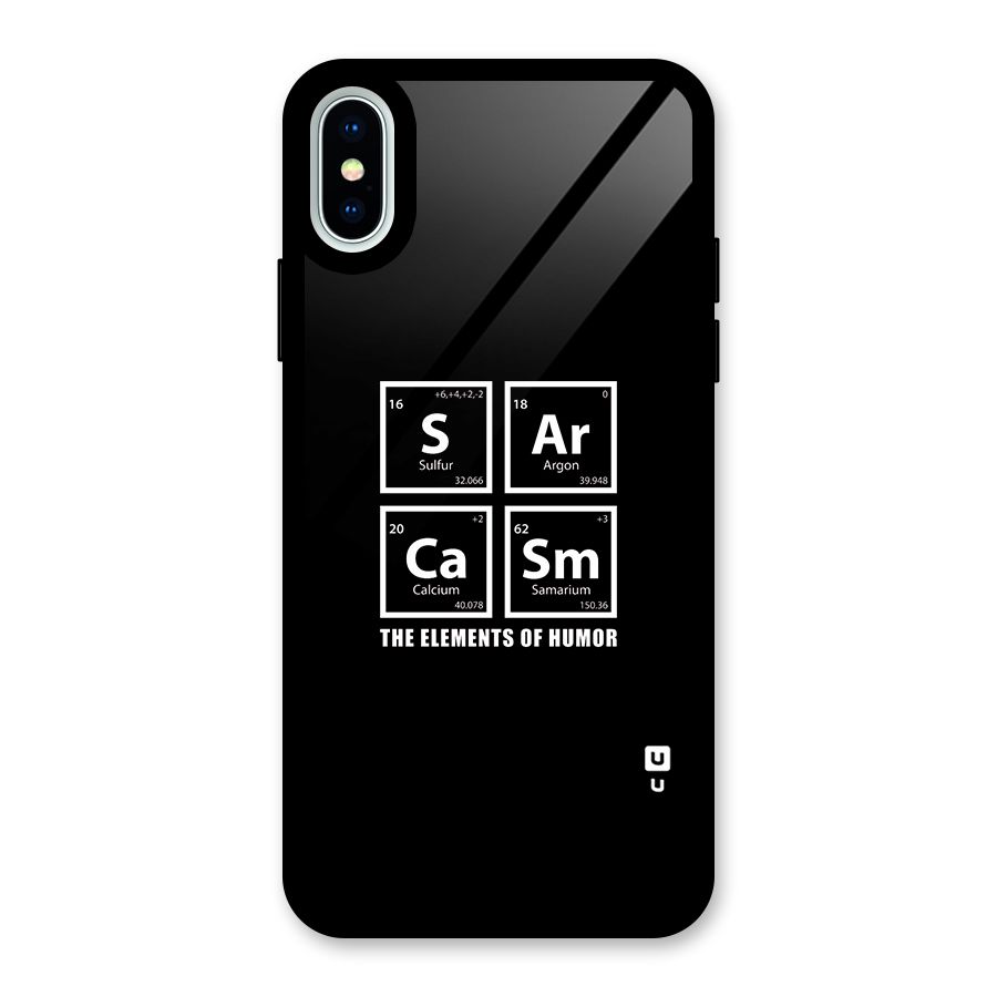 The Elements of Humor Glass Back Case for iPhone X
