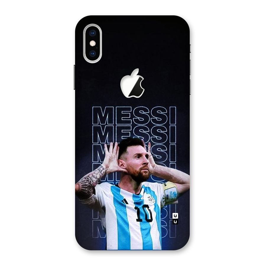 The Football Genius Back Case for iPhone XS Max Apple Cut