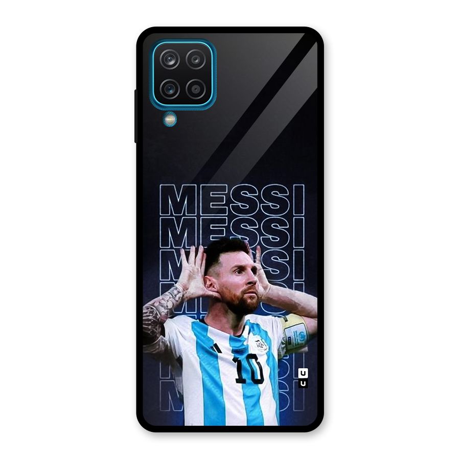 The Football Genius Glass Back Case for Galaxy A12