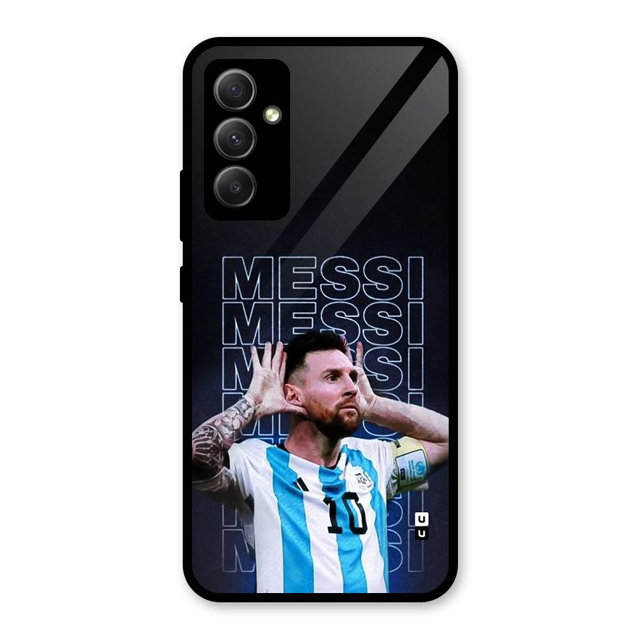 The Football Genius Glass Back Case for Galaxy A34