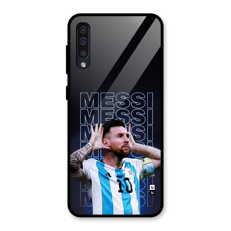 The Football Genius Glass Back Case for Galaxy A50
