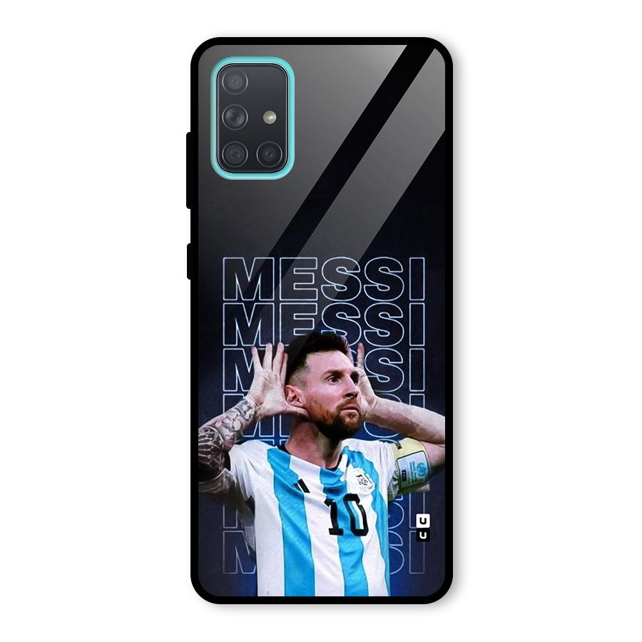 The Football Genius Glass Back Case for Galaxy A71