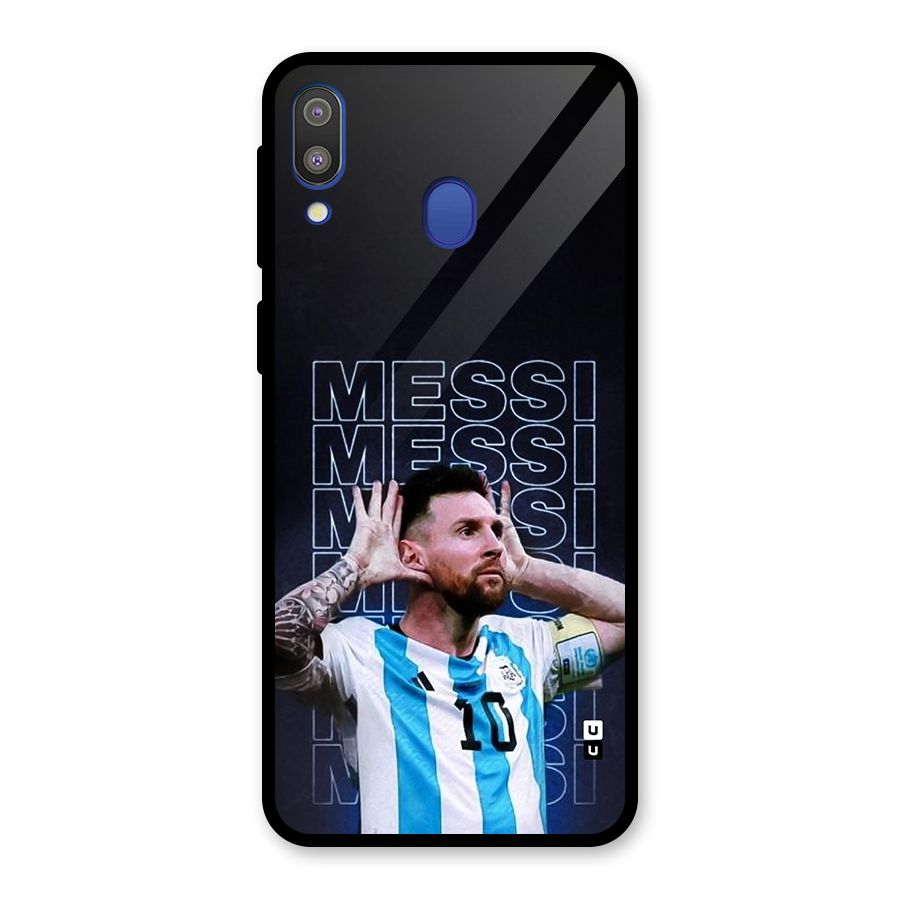 The Football Genius Glass Back Case for Galaxy M20