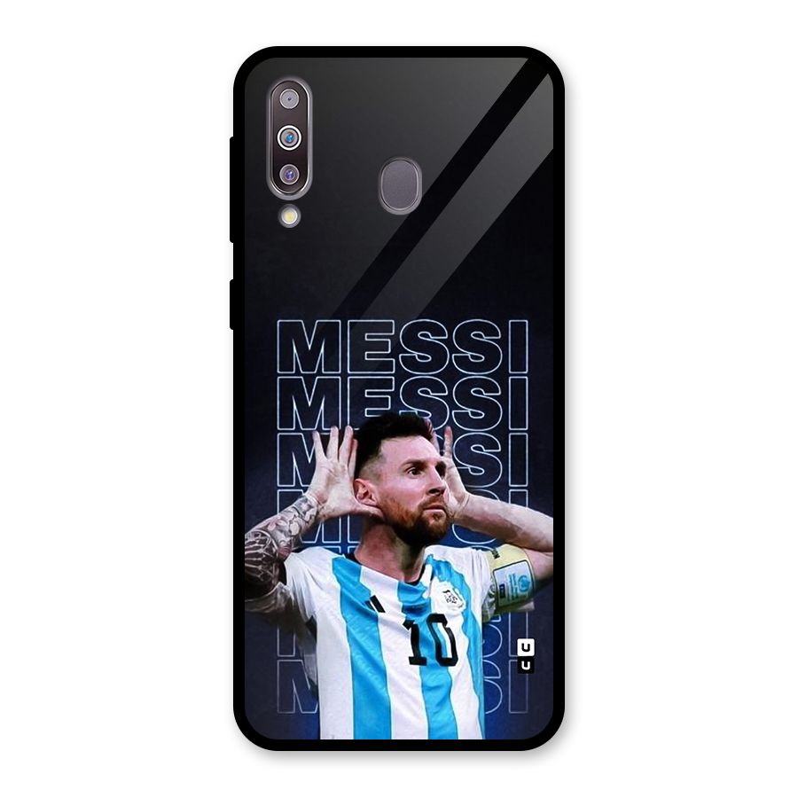 The Football Genius Glass Back Case for Galaxy M30