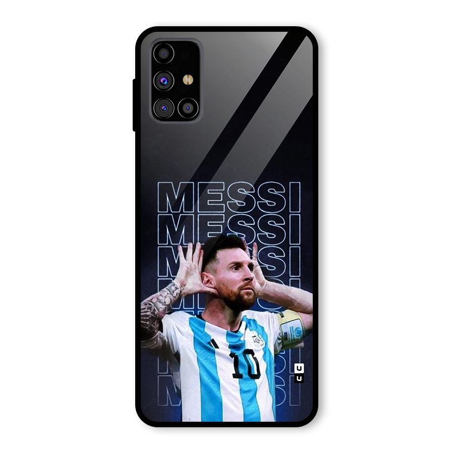 The Football Genius Glass Back Case for Galaxy M31s