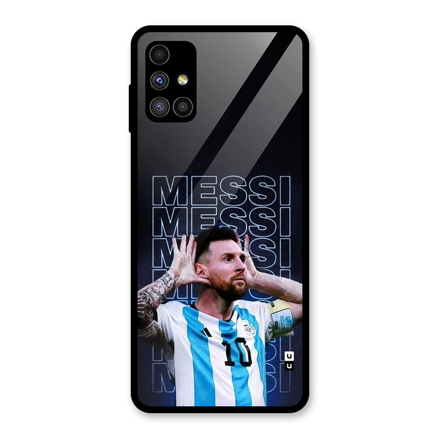 The Football Genius Glass Back Case for Galaxy M51