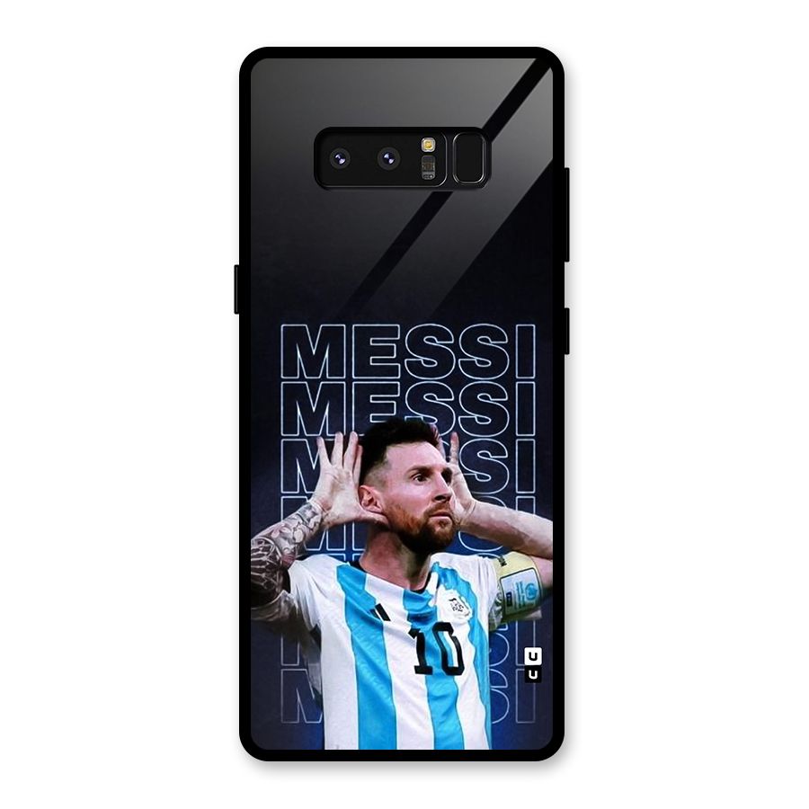 The Football Genius Glass Back Case for Galaxy Note 8