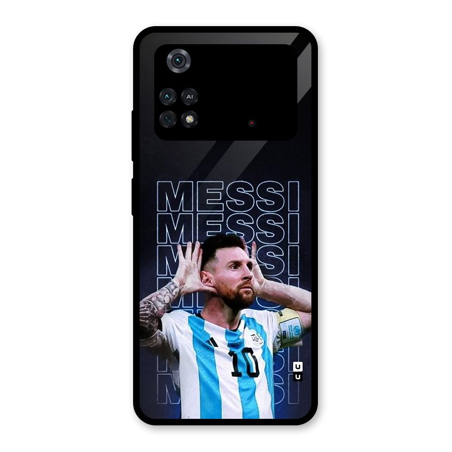 The Football Genius Glass Back Case for Poco M4 Pro 4G