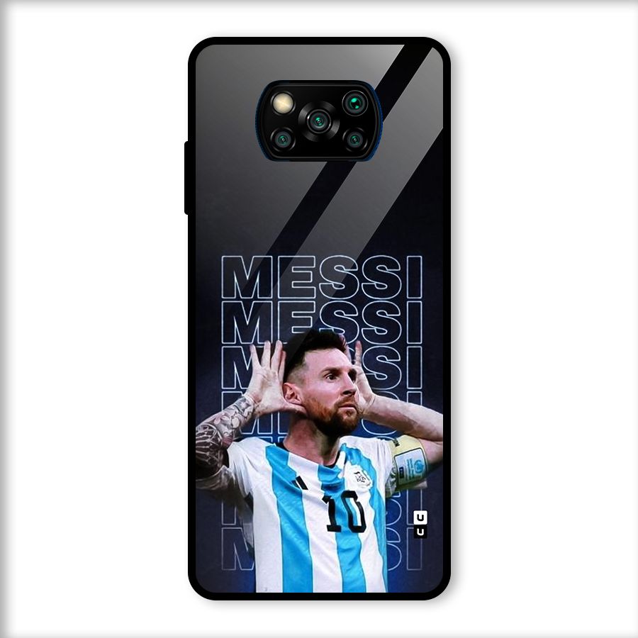 The Football Genius Glass Back Case for Poco X3