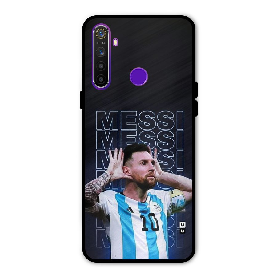 The Football Genius Glass Back Case for Realme 5s