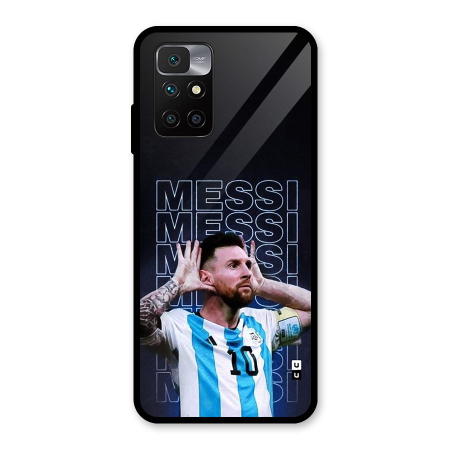 The Football Genius Glass Back Case for Redmi 10 Prime