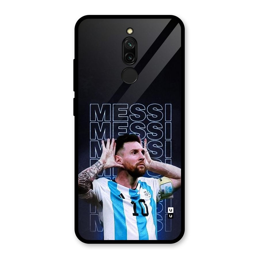 The Football Genius Glass Back Case for Redmi 8