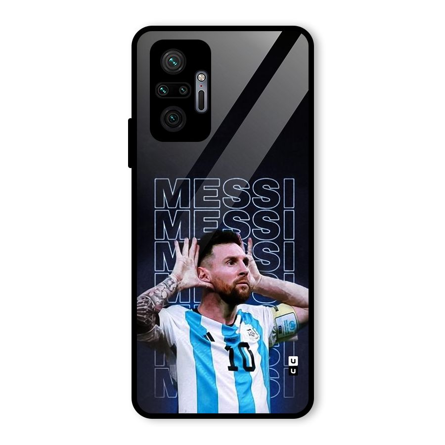 The Football Genius Glass Back Case for Redmi Note 10 Pro Max
