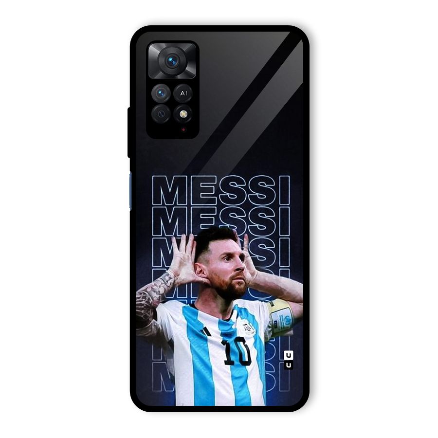 The Football Genius Glass Back Case for Redmi Note 11 Pro