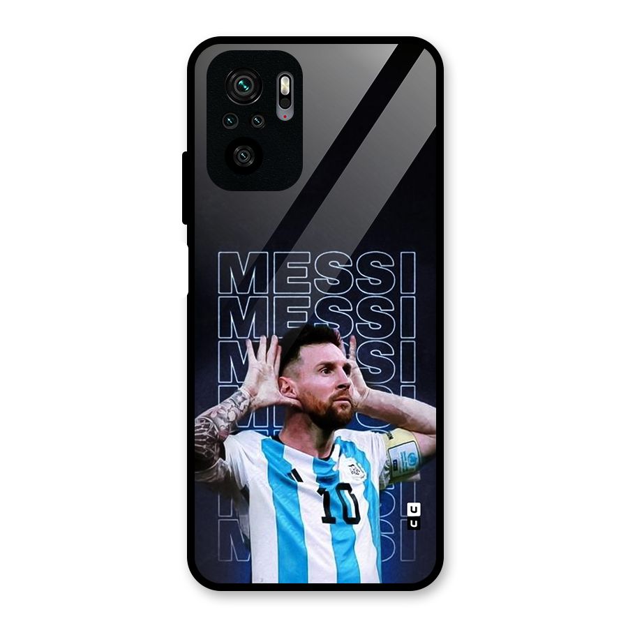 The Football Genius Glass Back Case for Redmi Note 11 SE