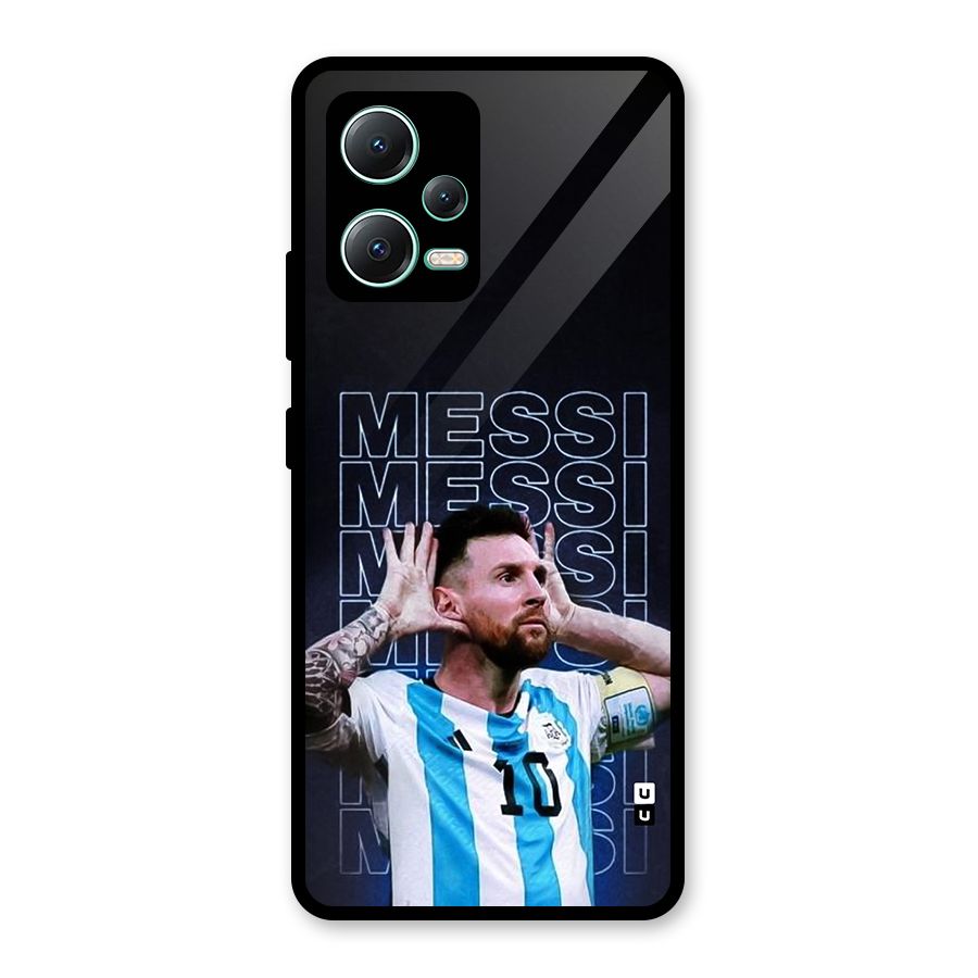 The Football Genius Glass Back Case for Redmi Note 12 5G