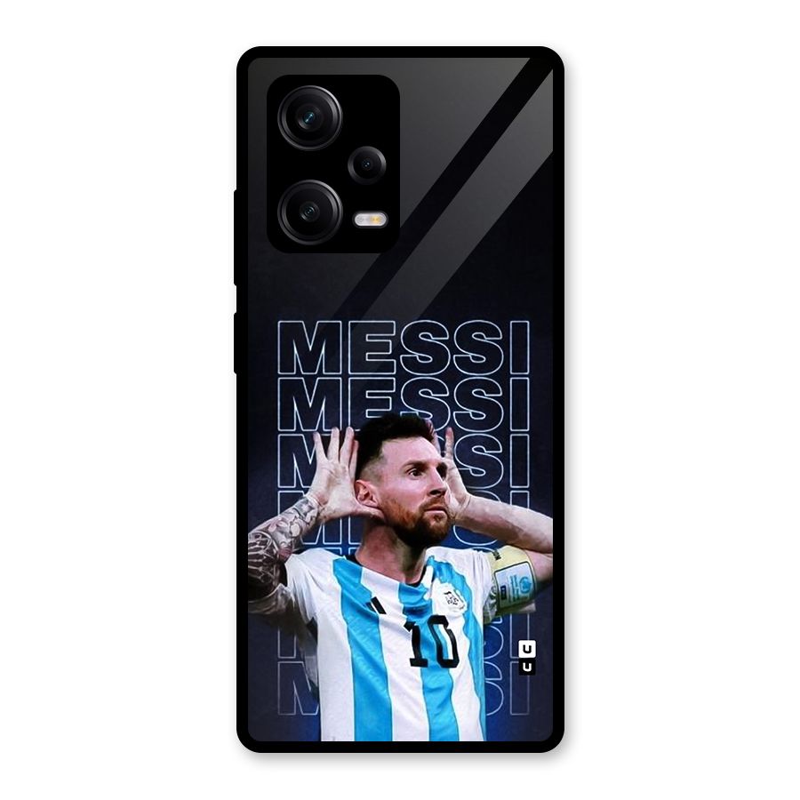The Football Genius Glass Back Case for Redmi Note 12 Pro