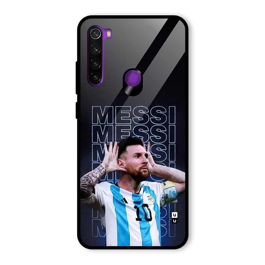 The Football Genius Glass Back Case for Redmi Note 8