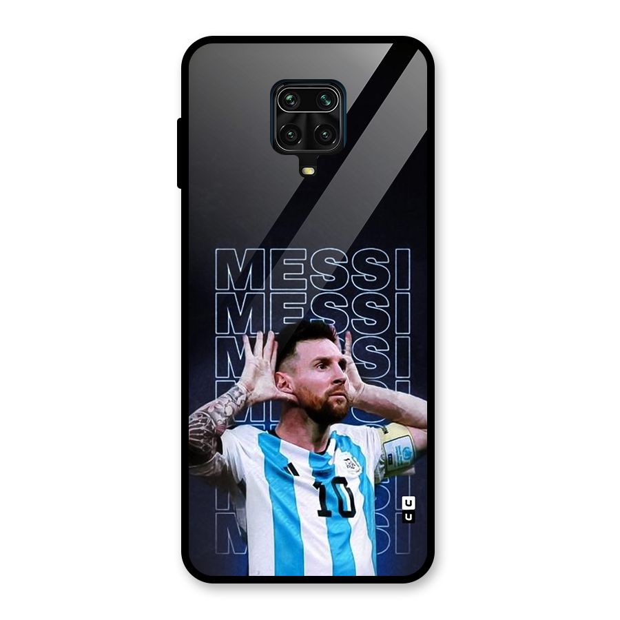 The Football Genius Glass Back Case for Redmi Note 9 Pro