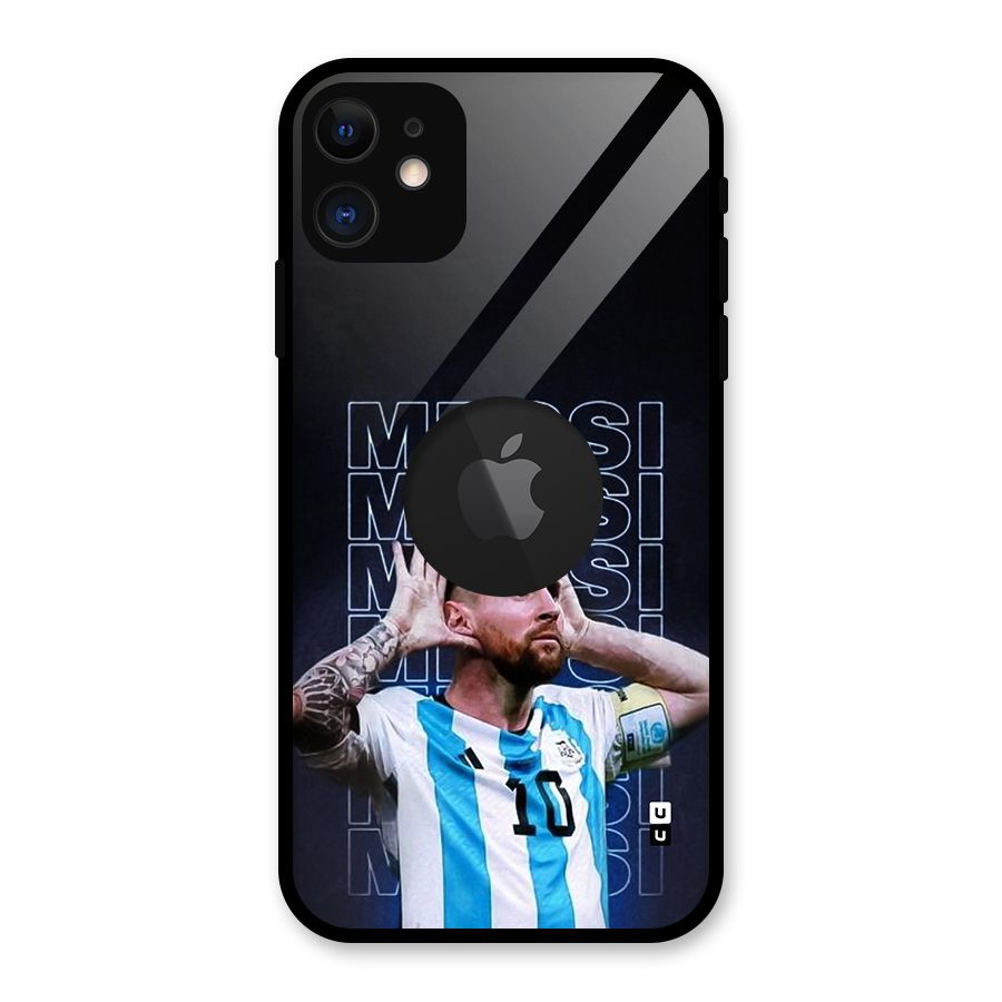 The Football Genius Glass Back Case for iPhone 11 Logo Cut