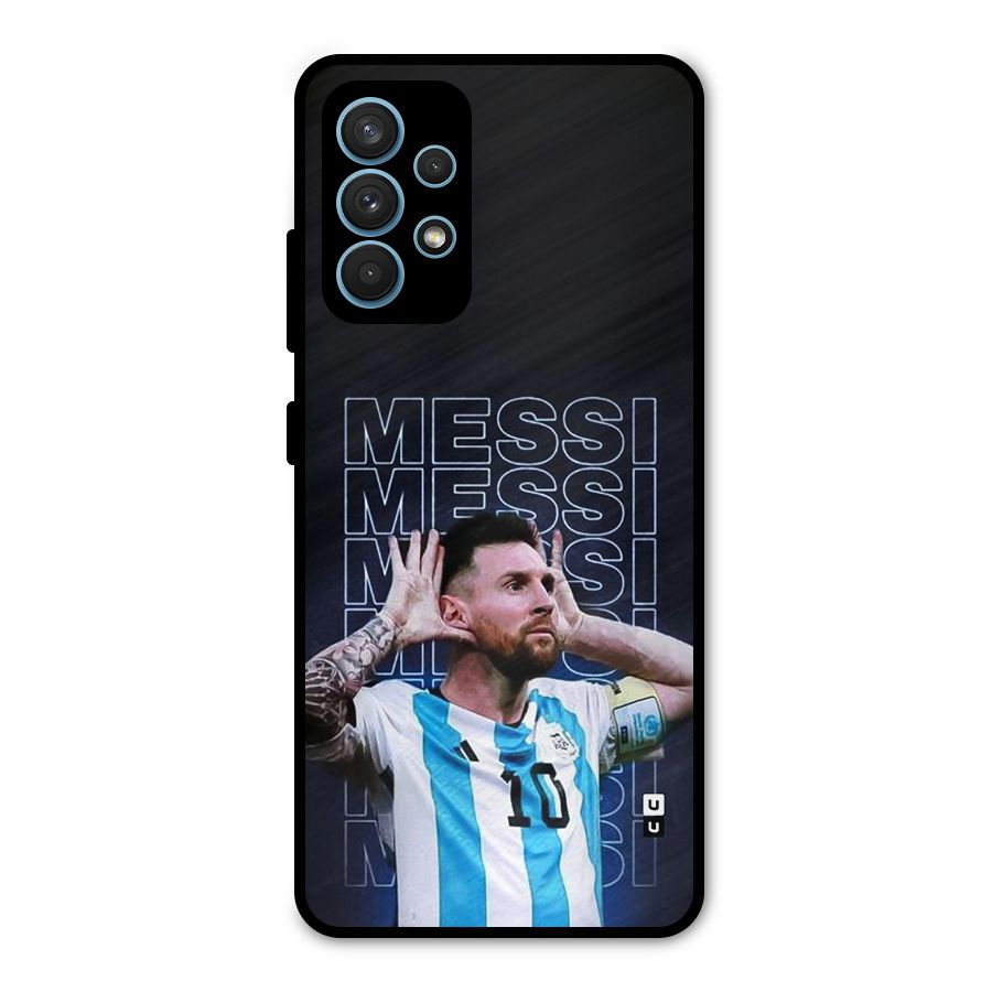 The Football Genius Metal Back Case for Galaxy A32