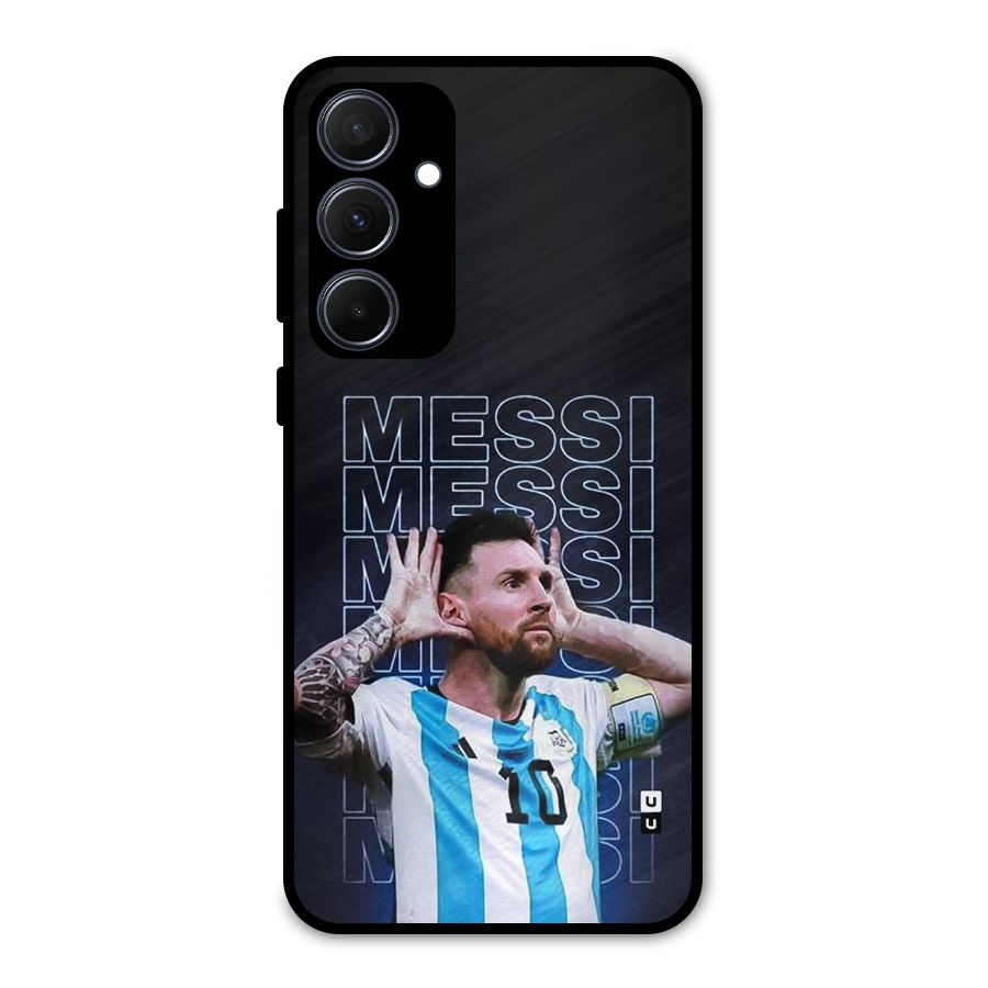 The Football Genius Metal Back Case for Galaxy A35