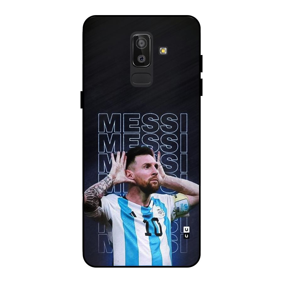 The Football Genius Metal Back Case for Galaxy J8