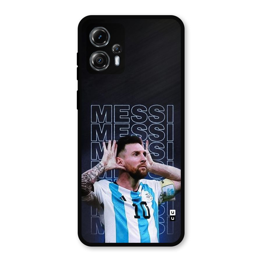 The Football Genius Metal Back Case for Moto G13