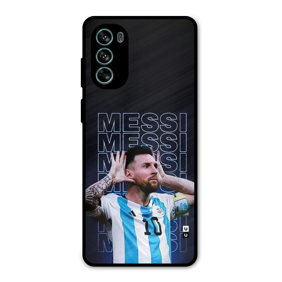 The Football Genius Metal Back Case for Moto G62