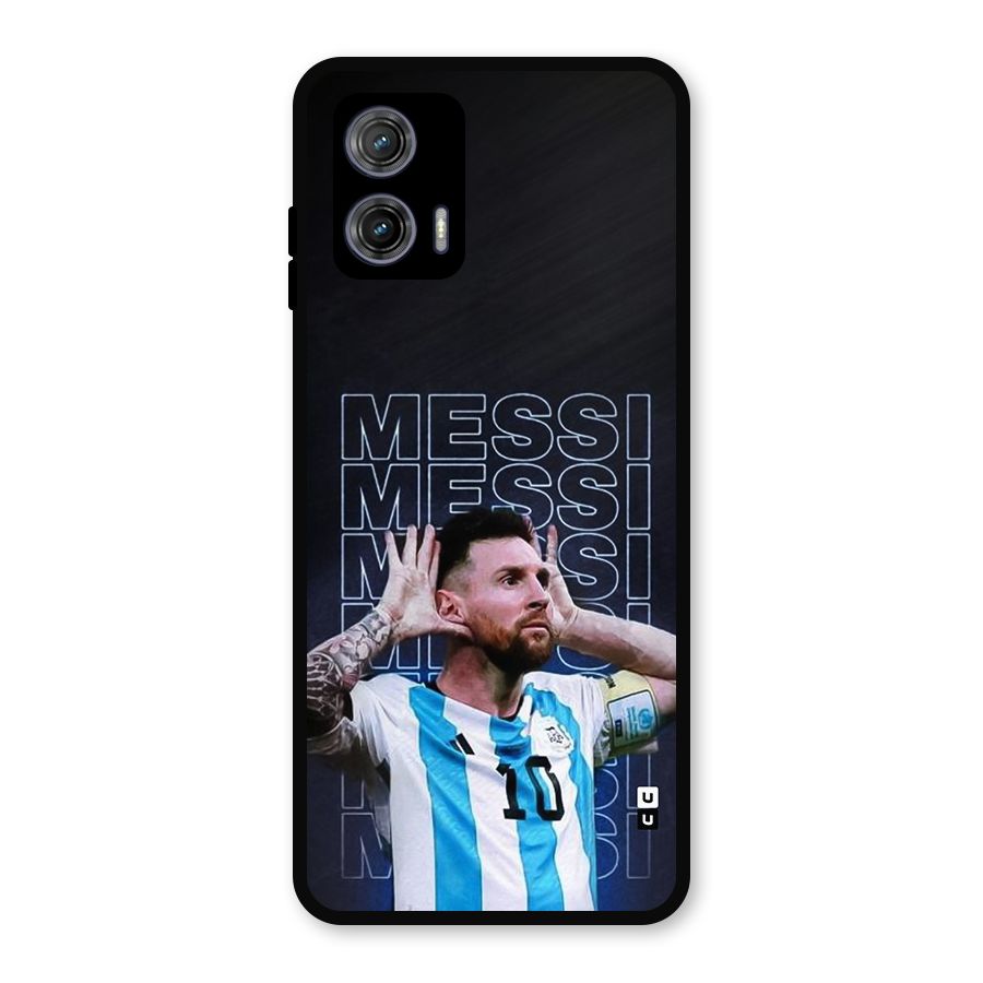The Football Genius Metal Back Case for Moto G73