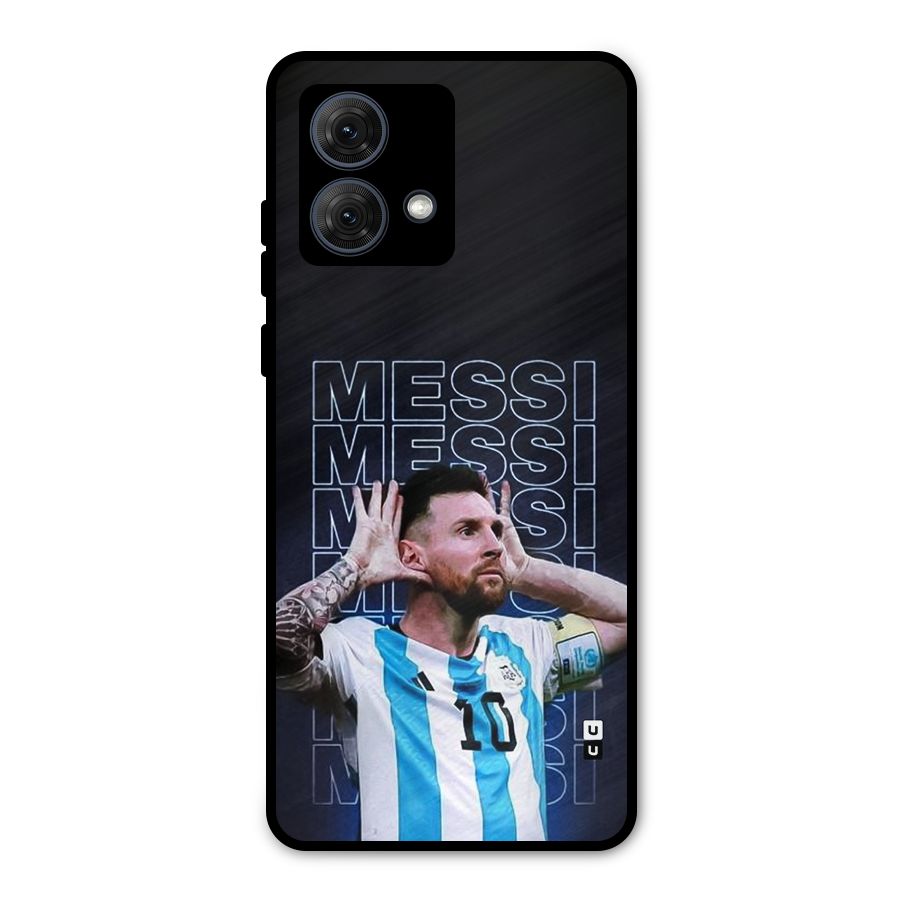 The Football Genius Metal Back Case for Moto G84