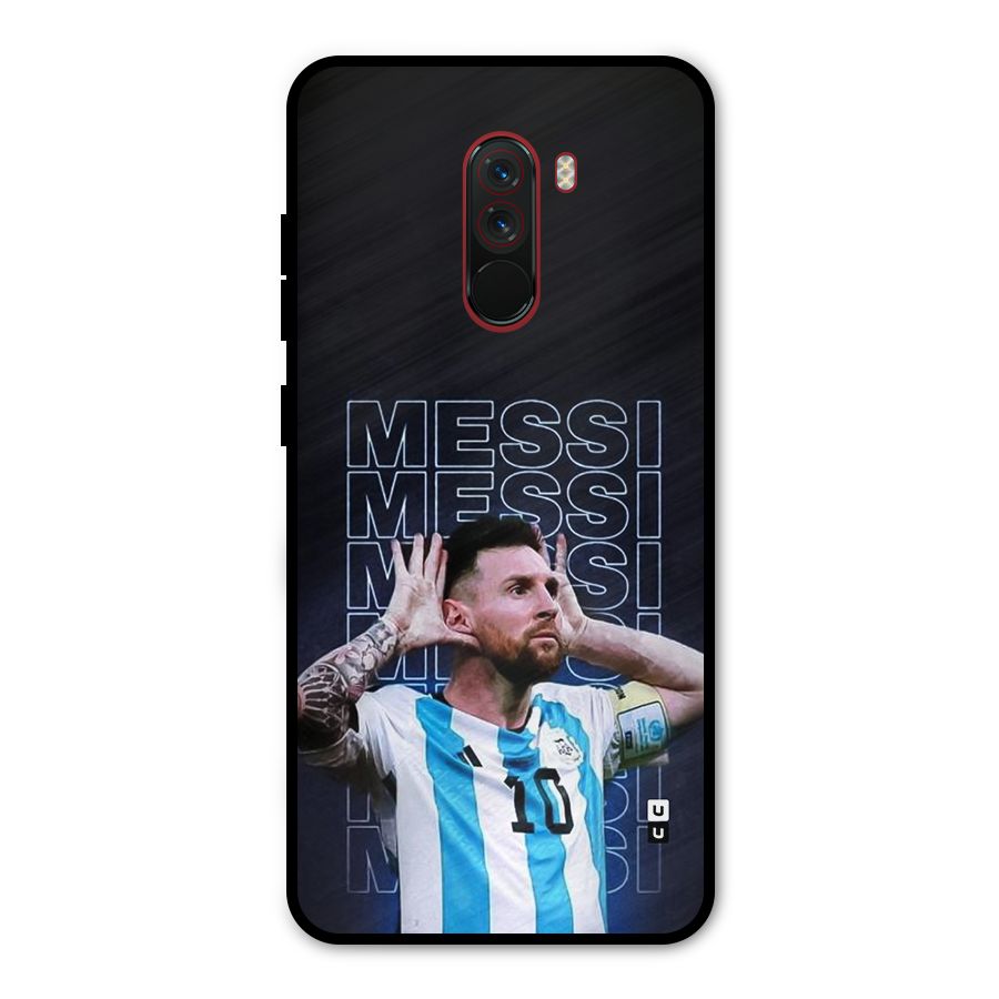 The Football Genius Metal Back Case for Poco F1
