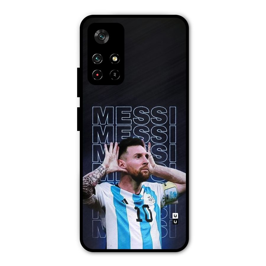The Football Genius Metal Back Case for Poco M4 Pro 5G