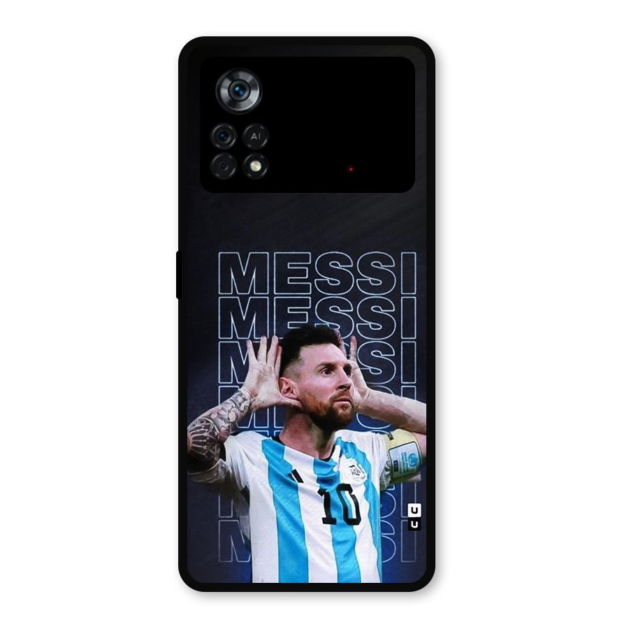 The Football Genius Metal Back Case for Poco X4 Pro 5G