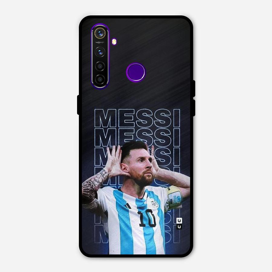 The Football Genius Metal Back Case for Realme 5 Pro
