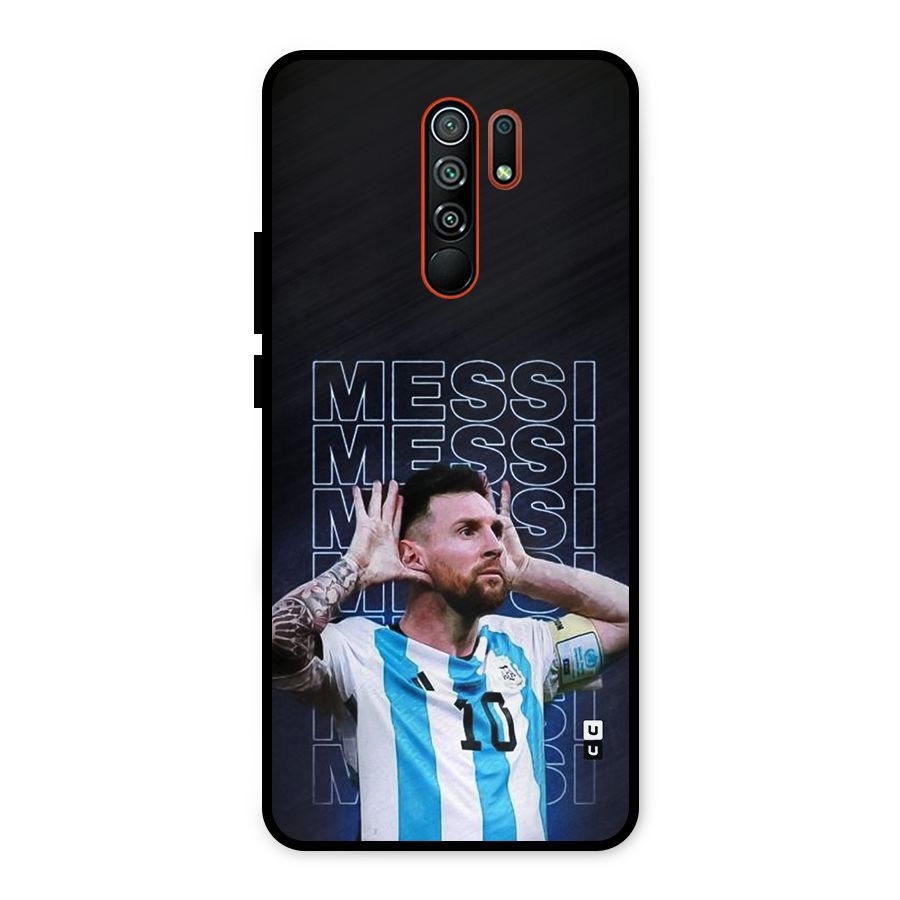 The Football Genius Metal Back Case for Redmi 9 Prime