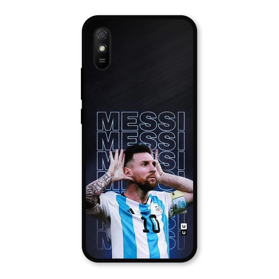 The Football Genius Metal Back Case for Redmi 9a
