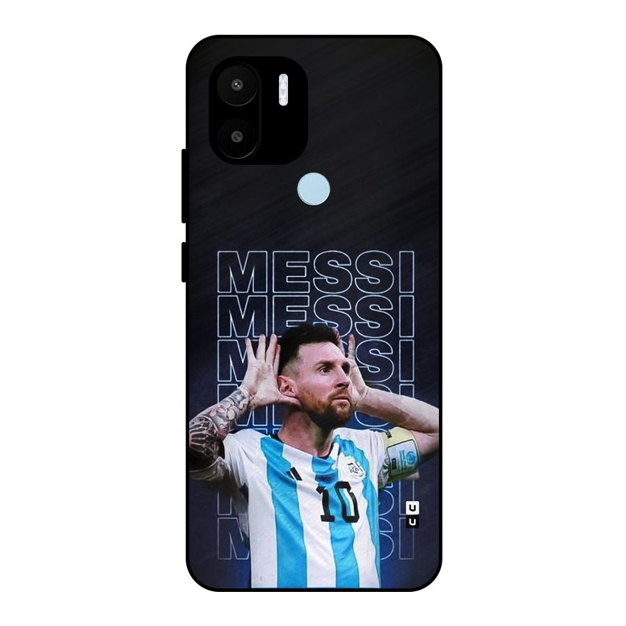 The Football Genius Metal Back Case for Redmi A1 Plus