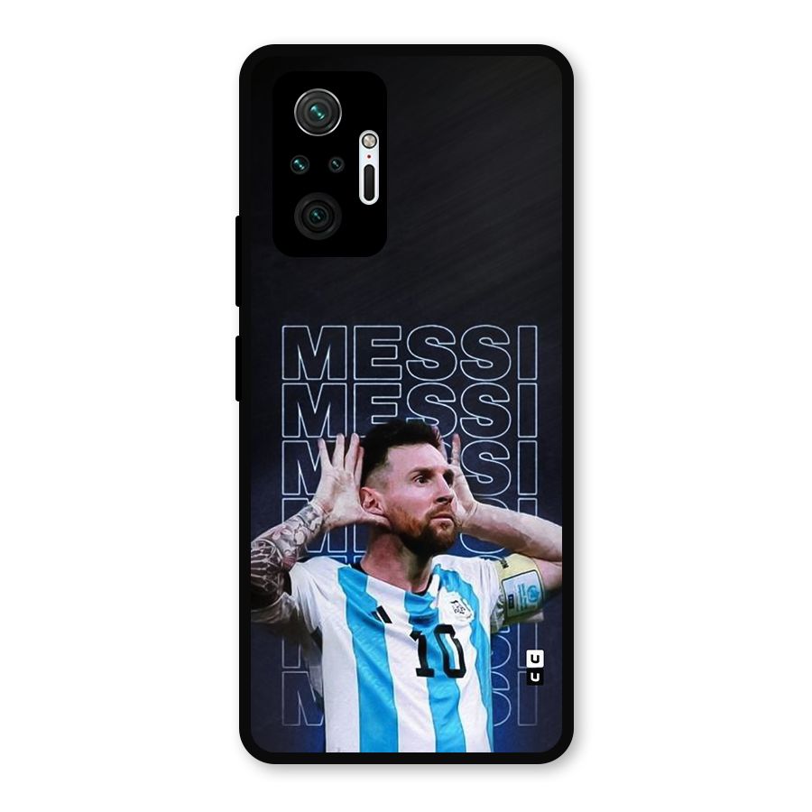 The Football Genius Metal Back Case for Redmi Note 10 Pro
