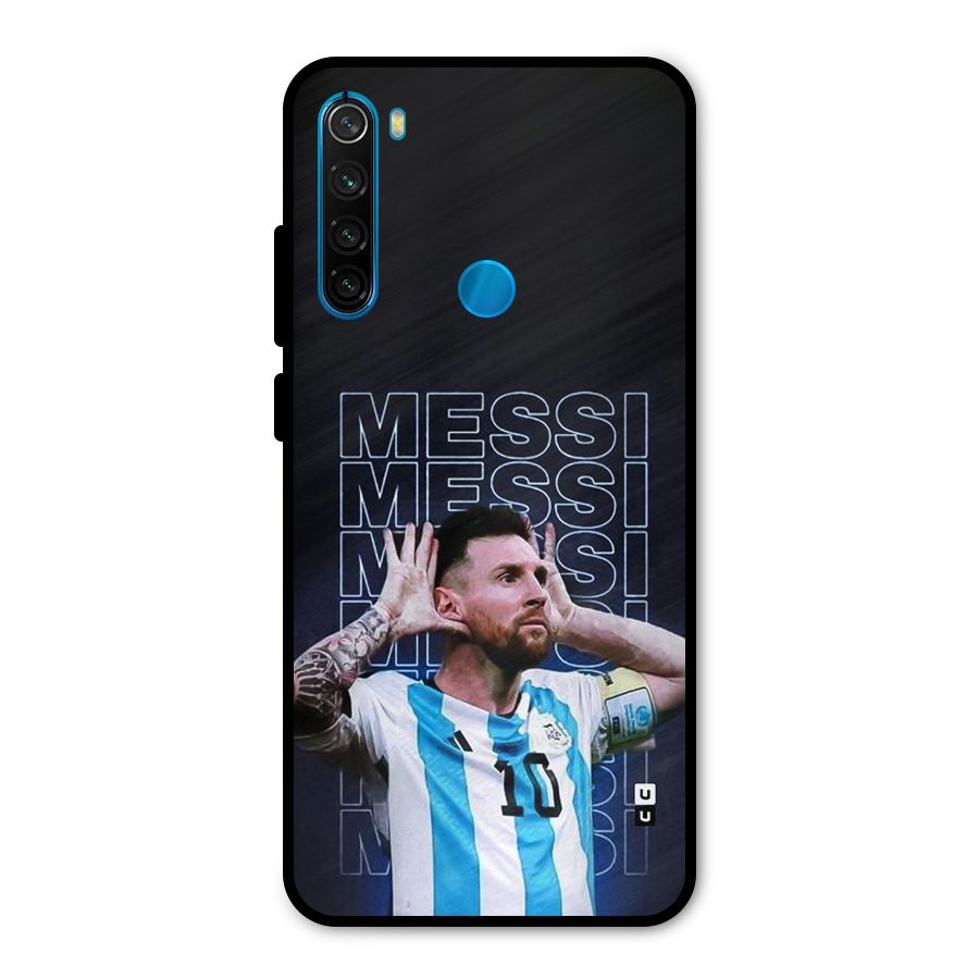 The Football Genius Metal Back Case for Redmi Note 8