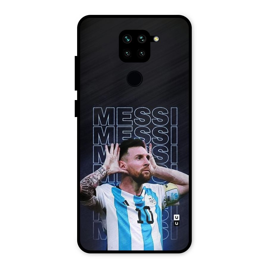 The Football Genius Metal Back Case for Redmi Note 9