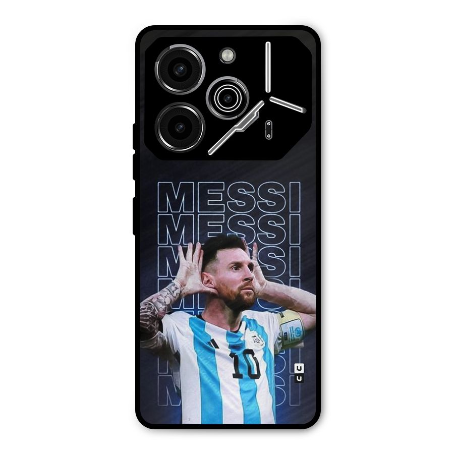 The Football Genius Metal Back Case for Tecno Pova 6 Pro