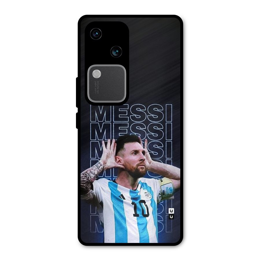 The Football Genius Metal Back Case for Vivo V30 Pro