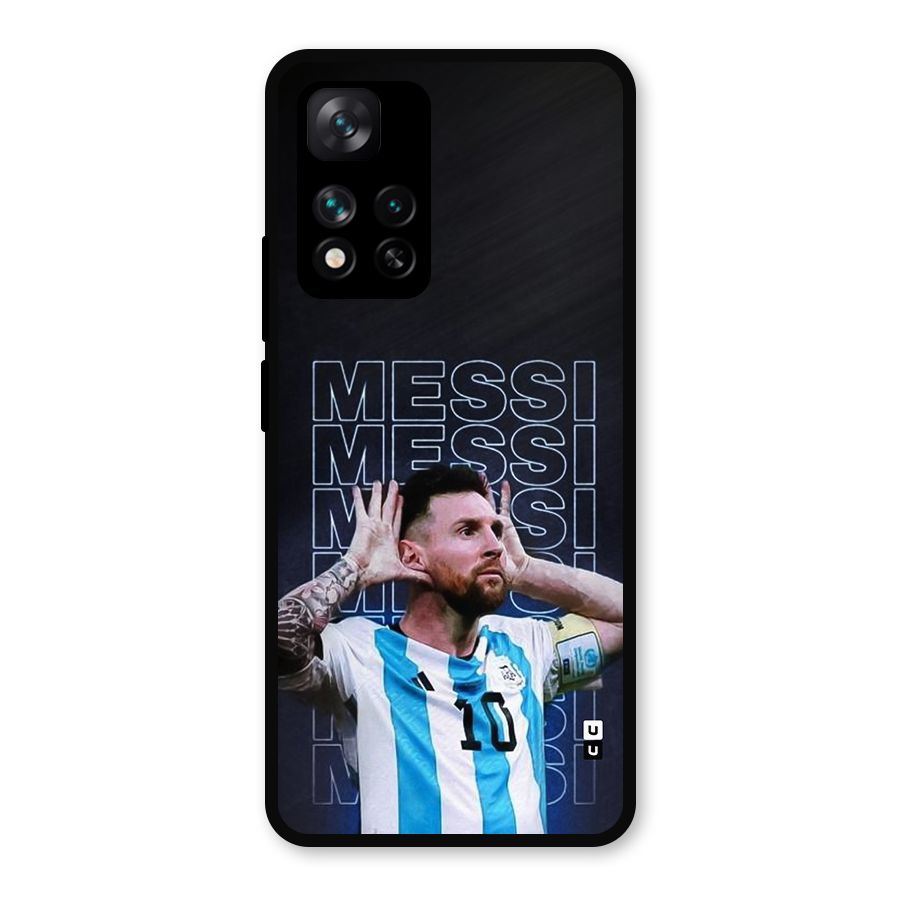 The Football Genius Metal Back Case for Xiaomi 11i Hypercharge 5G