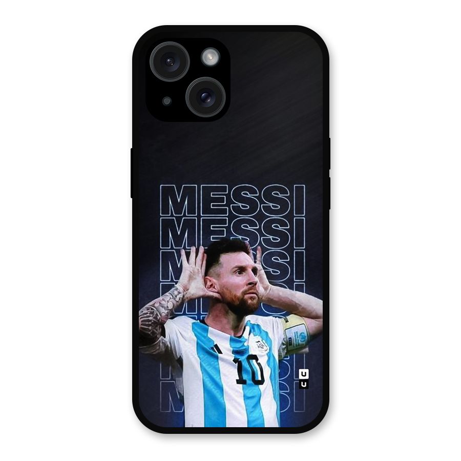 The Football Genius Metal Back Case for iPhone 15