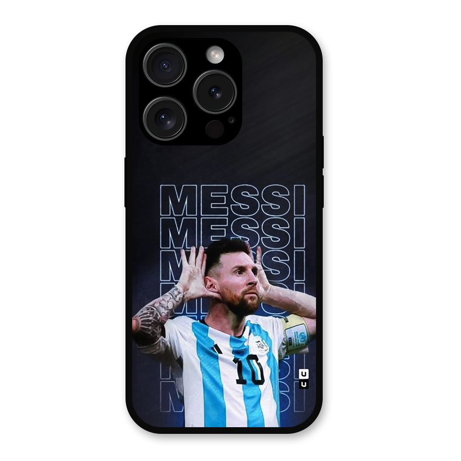 The Football Genius Metal Back Case for iPhone 15 Pro