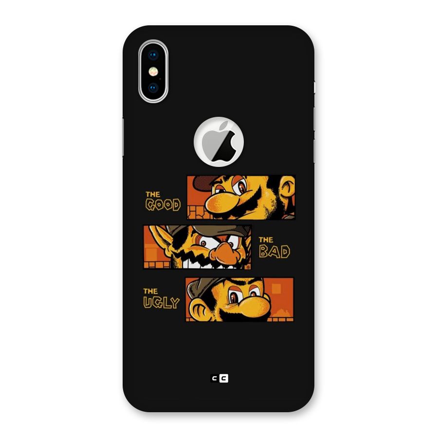 The Good Bad Ugly Back Case for iPhone XS Logo Cut