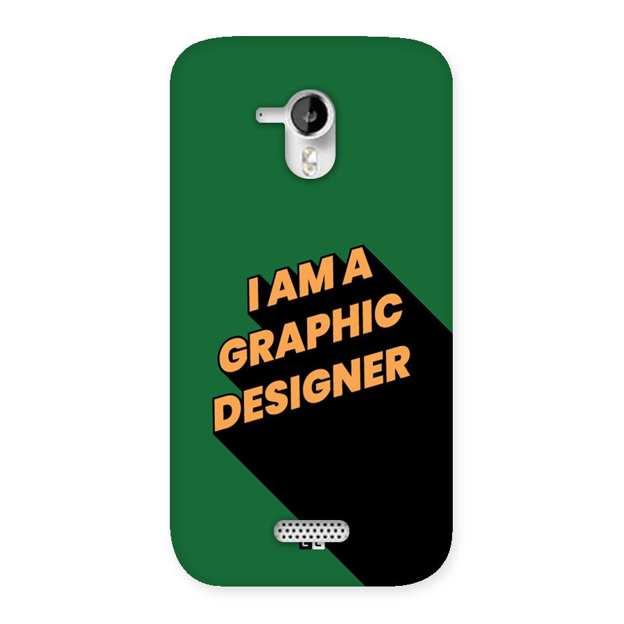 The Graphic Designer Back Case for Canvas HD A116