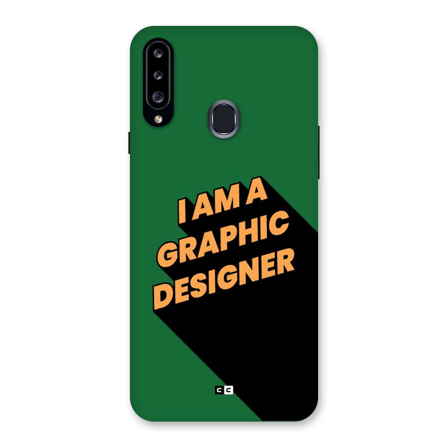 The Graphic Designer Back Case for Galaxy A20s