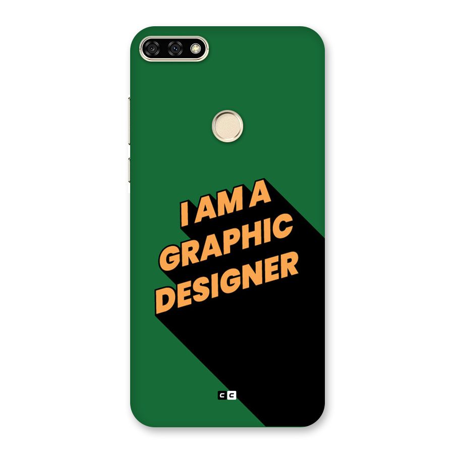 The Graphic Designer Back Case for Honor 7A
